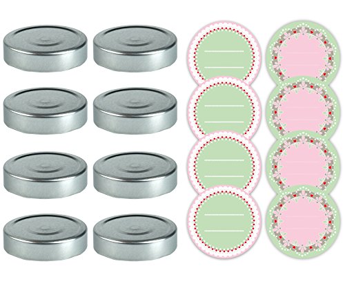 Dr. Oetker Marmeladendeckel-Set Ø 8 cm mit Aufklebern... - Home & Kitchen Amazon Germany à 2.99€