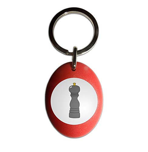 Pepper Grinder - Portachiavi ovale in plastica rossa - Bricolage & Outils Amazon Italie à 3.50€