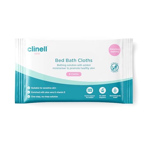 Clinell Skin Bed Bath Wipes - Pack of 1 - 8 Wipes - Easy to... - Sports & Fitness Amazon Royaume-Uni à 1.31€
