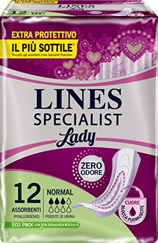 Lines Specialist Assorbenti per Urina, Normal, 12 Pezzi - Santé & Bien-être en promo à 2.48€