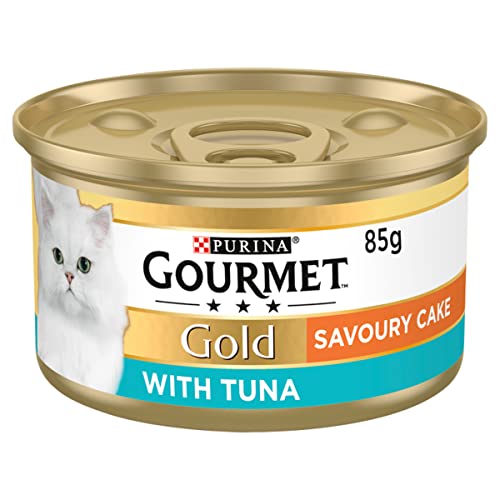 GOURMET Gold Savoury Cake Tuna Wet Cat Food 85g (Pack of 12) - Pet Supplies Amazon UK à 3.78€