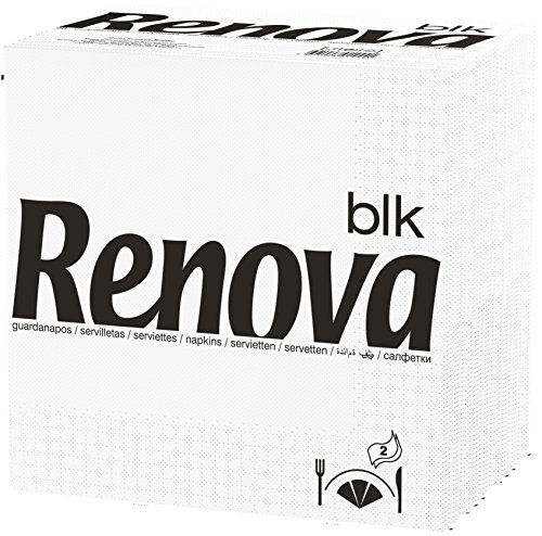 Renova Lot de 75 serviettes en papier blanc, grand format en promo à 2,69€ (-56%) sur Amazon FR