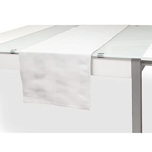 Soleil d'Ocre Chemin de table LYAM Blanc, Coton, 40 x 140 cm en promo à 10,59€ (-69%) sur Amazon FR