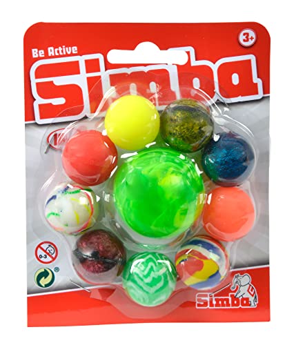 Simba 107353229 - Sprungbälle im Set 10 Stück, 9 x 27mm... - Sports & Fitness Amazon Allemagne à 3.60€
