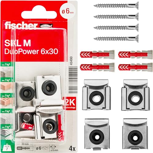 Fischer Kit Appendi Specchi Con Tasselli Duopower per... - Auto & Moto Amazon Italie à 5.75€