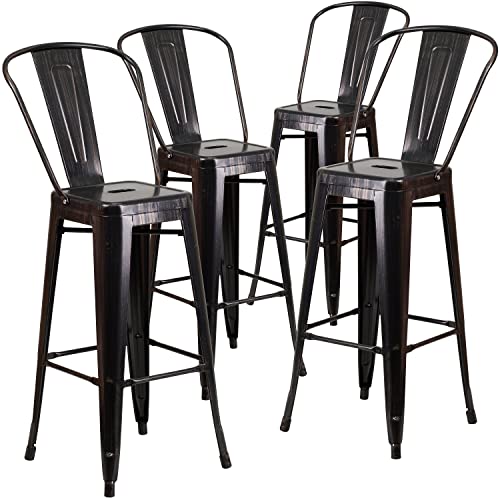 Flash Furniture Juego de 4 sillas comerciales, 76 cm, de... - Maison & Cuisine Amazon Espagne à 106.66€