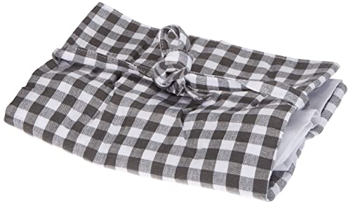 Mini visillo de algodón 45x90 cm VICHY gris - Bricolage & Outils en promo à 4.89€