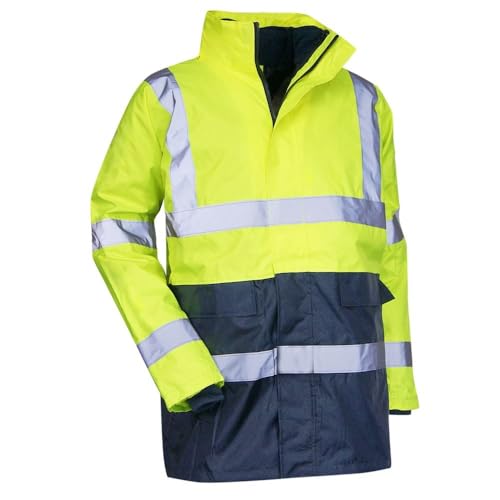 LMA 5002 PREVENTION Parka 4 en 1, Jaune Fluo/Marine, Taille... - Mode & Vêtements Amazon France à 19.40€