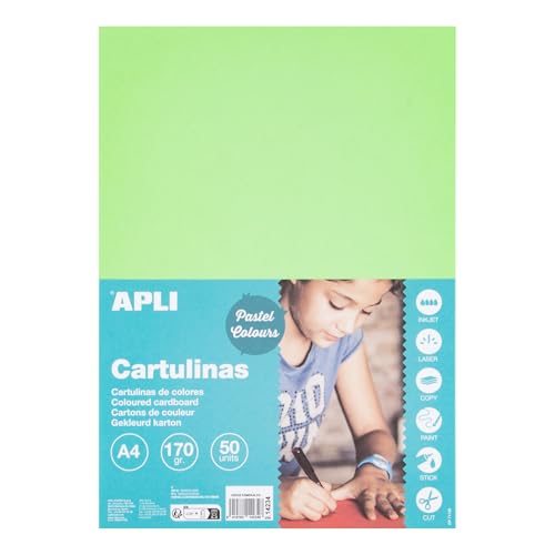 APLI Cartoncini Colorati Set da 50 Pezzi, Cartone, Verde... - Auto & Moto Amazon Italie à 4.60€