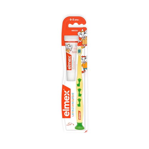elmex Brosse à dents d'apprentissage de 0 à 2 ans, 1 pièce... - Sports & Fitness Amazon France à 2.63€