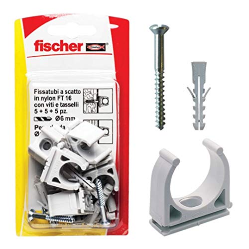 Fischer, Clip fissatubo FT 40 K - Bricolage & Outils Amazon Italie à 2.02€
