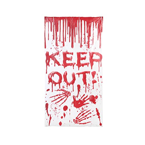 ATOSA póster decorativo sangriento "keep out" 76x152 cm - Bon plan à 2.38€