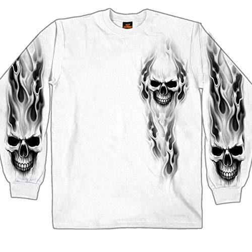 Hot Leathers Camisa de Fantasma de Calavera de Manga Larga... - Mode & Vêtements Amazon Espagne à 18.50€