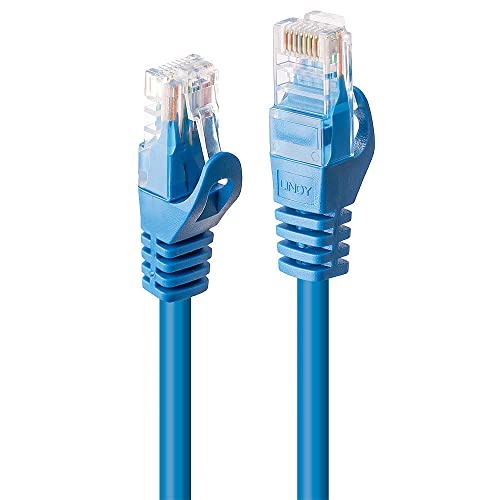 LINDY 48171 0.5m Cat.6 U/UTP Netzwerkkabel, blau, 3 Stück - High-Tech & Électronique Amazon Allemagne à 2.02€