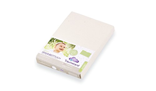 Träumeland Spannbetttuch Organic, naturweiß, 40 x 90 cm - Maison & Cuisine Amazon Allemagne à 7.20€