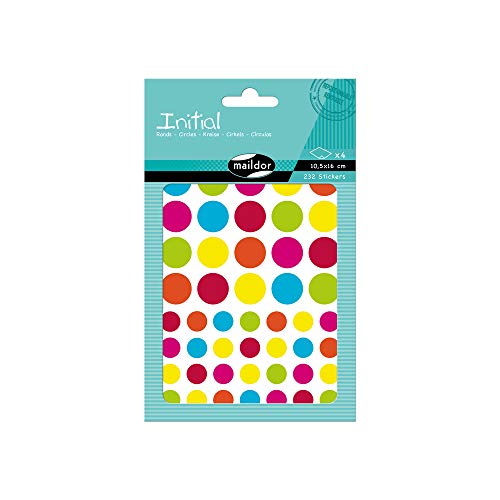 MY MANDARINE AE042O - Packung Initial, 4 Stickerbogen... - Fournitures Bureau en promo à 0.99€