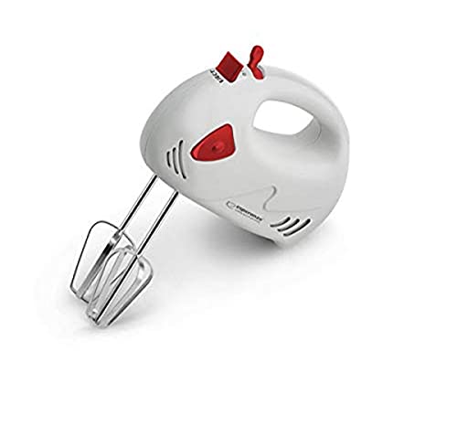 Esperanza EKM007R Muffin Mixeur à Main Métal Blanc Rouge... - Maison & Cuisine en promo à 17.45€