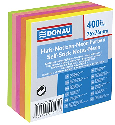 Danubio 7574001pl de 99 Notas Adhesivas, 76 x 76 mm, 1 x... - Bon plan à 3.95€