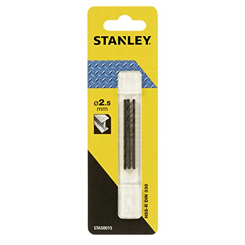 Stanley Metallbohrer HSS-R (2.5 mm Bohrerdurchmesser, 57 mm... - Bricolage & Outils en promo à 4.78€