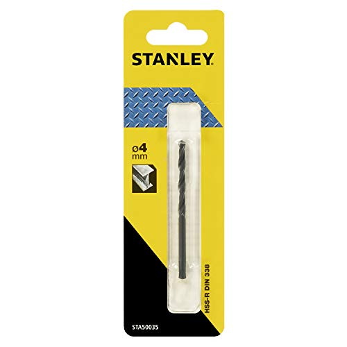 Stanley Metallbohrer HSS-R (4 mm Bohrerdurchmesser, 75 mm... - Bricolage & Outils Amazon Allemagne à 3.83€