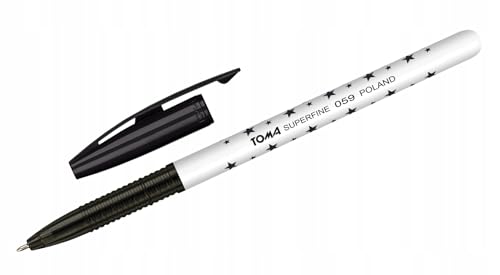 ballpoint pen: SUPERFINE star pattern  black - Fournitures Bureau en promo à 0.68€