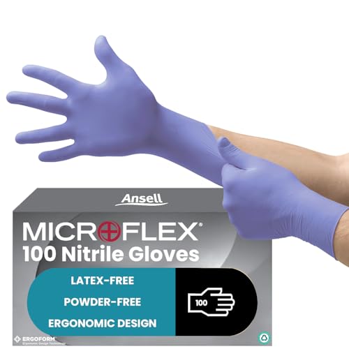 Ansell MicroFlex 93-843 Powder-Free Disposable Nitrile... - Bricolage & Outils Amazon Royaume-Uni à 11.99€