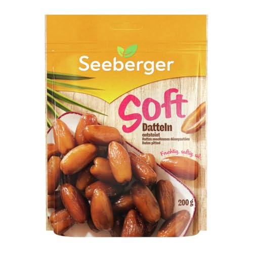 Seeberger Dattes moelleuses dénoyautées : dattes sucrées et... - Épicerie Amazon France à 2.65€