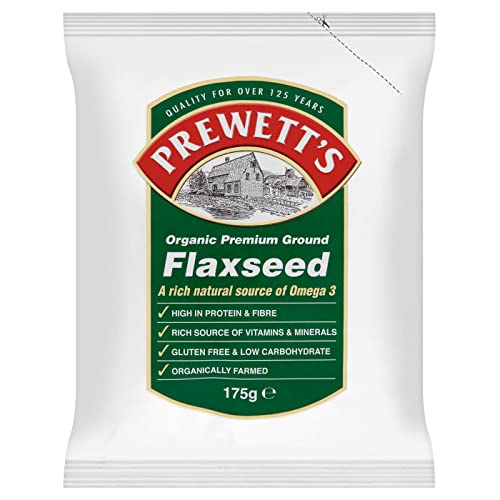 Prewetts Organic Premium Ground Flaxseed 175g - Pack of 3 - Épicerie Amazon Royaume-Uni à 7.44€