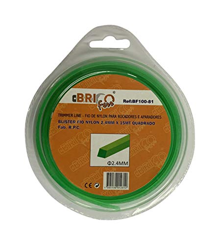Bricoferr BF100-81 - Hilo para desbrozadora (2,4 mm x 15... - Amazon Espagne à 5.20€