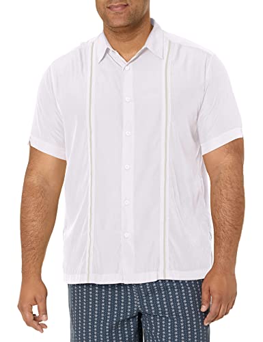 Cubavera da Uomo Maglia con Bottoni - Bianco - 4X - Amazon Italy à 17.03€