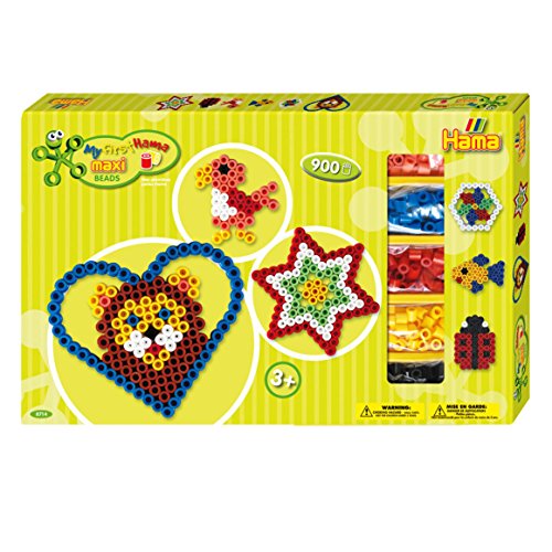Hama Maxi Beads Lion & Pattern - Scatola per attività - Animalerie Amazon Italie à 22.34€