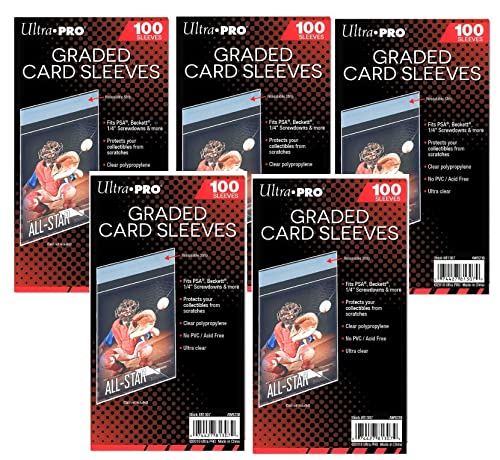 Ultra Pro 5 Graded Card Sleeve Packs richiudibile con... - Auto & Moto Amazon Italie à 19.90€