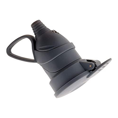 Fiche femelle à clapet 16A 2P+T - gris - Zenitech - Animalerie Amazon France à 2.90€