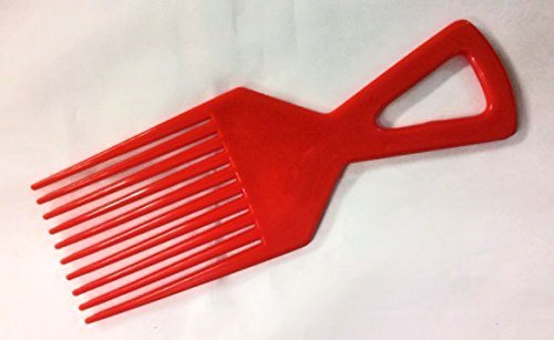 Red Afro Comb Detangler Detangling Hair Comb/Brush - Beauté & Parfums Amazon Royaume-Uni à 1.42€