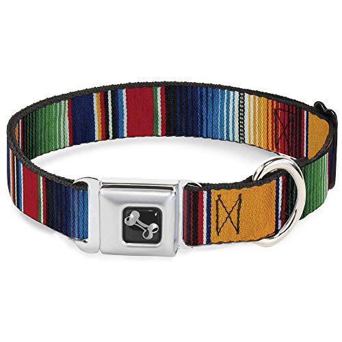 Buckle-Down Seatbelt Buckle Dog Collar - Zarape2 Vertical... - Animalerie Amazon Royaume-Uni à 5.82€