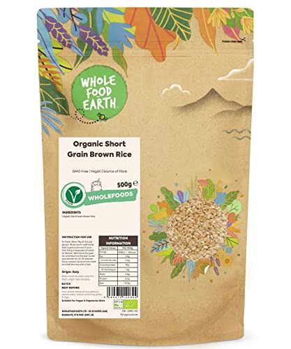 Wholefood Earth Organic Short Grain Brown Rice 500g GMO... - Amazon Royaume-Uni à 3.19€