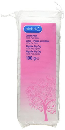 Alvita Cotton Wool Pleats, 100g - Santé & Bien-être Amazon Royaume-Uni à 1.11€