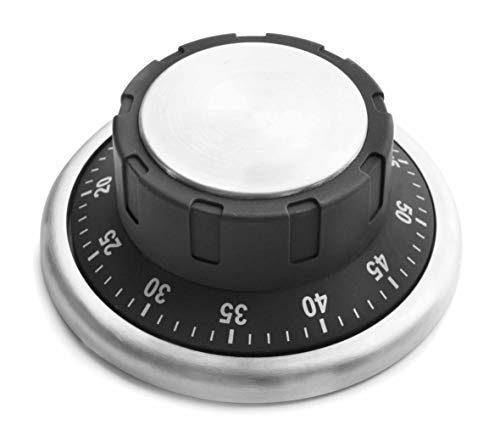 Timer da cucina magnetico acciaio inossidabile nero - Sports & Fitness en promo à 13.39€