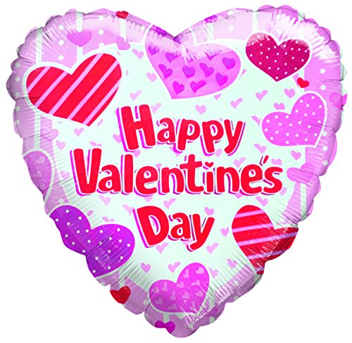 TRI Happy Valentines Day Heart Shaped Foil Mylar 18"... - Sports & Fitness Amazon Royaume-Uni à 1.20€
