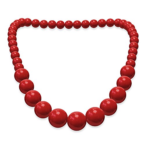 SoulCats Collier de Perles Acrylique chaîne Rouge Collier... - Sports & Fitness Amazon France à 1.92€