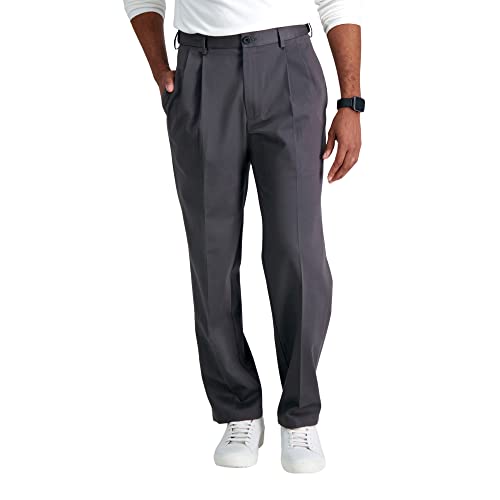 Haggar Premium No Iron Khaki Classic Fit Pleat Front Casual... - Maison & Cuisine Amazon Espagne à 50.43€