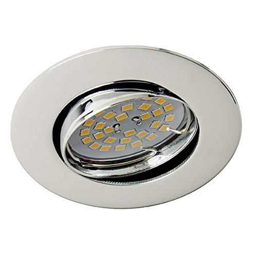 Wonderlamp Basic W-E000017 - Spot encastrable rond chrome... - Maison & Cuisine en promo à 7.66€