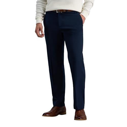 Haggar - Pantaloni casual da uomo Blu marino scuro W36 / L34 - Amazon Italie à 13.32€