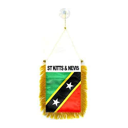 AZ FLAG - Saint Kitts and Nevis Mini Banner - 6'' x 4''... - Auto & Moto Amazon Royaume-Uni à 2.21€