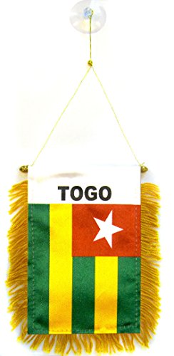 AZ FLAG - Togo Mini Banner - 6'' x 4'' - 100% Polyester... - Auto & Moto Amazon Royaume-Uni à 2.21€