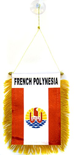AZ FLAG - French Polynesia Mini Banner - 6'' x 4'' - 100%... - Auto & Moto Amazon Royaume-Uni à 2.21€