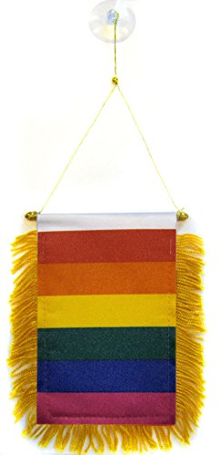 AZ FLAG - Rainbow Mini Banner - 6'' x 4'' - 100% Polyester... - Auto & Moto Amazon Royaume-Uni à 2.21€