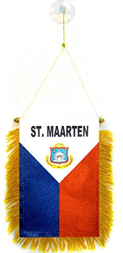 AZ FLAG - Sint Maarten Mini Banner - 6'' x 4'' - 100%... - Auto & Motorcycle Amazon UK à 2.21€