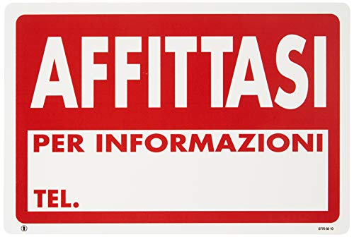 PUBBLICENTRO 20 x 30PL – Cartel AFFITTAS - Auto & Motorcycle Amazon France à 6.89€