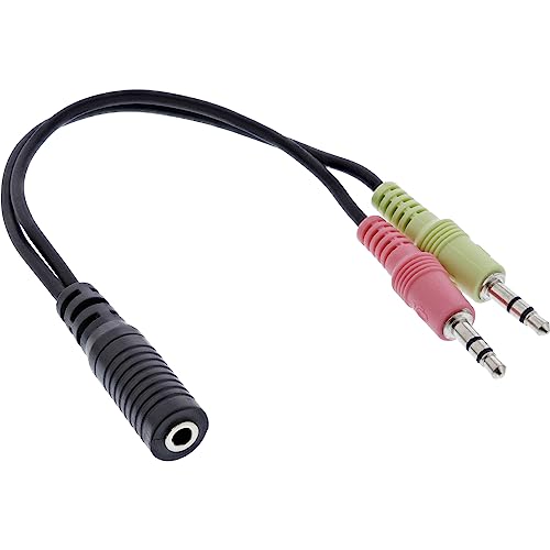 InLine 99312A Audio Headset Adapterkabel, 2x 3,5mm Klinke... - Tech & Electronics Amazon Germany à 2.89€